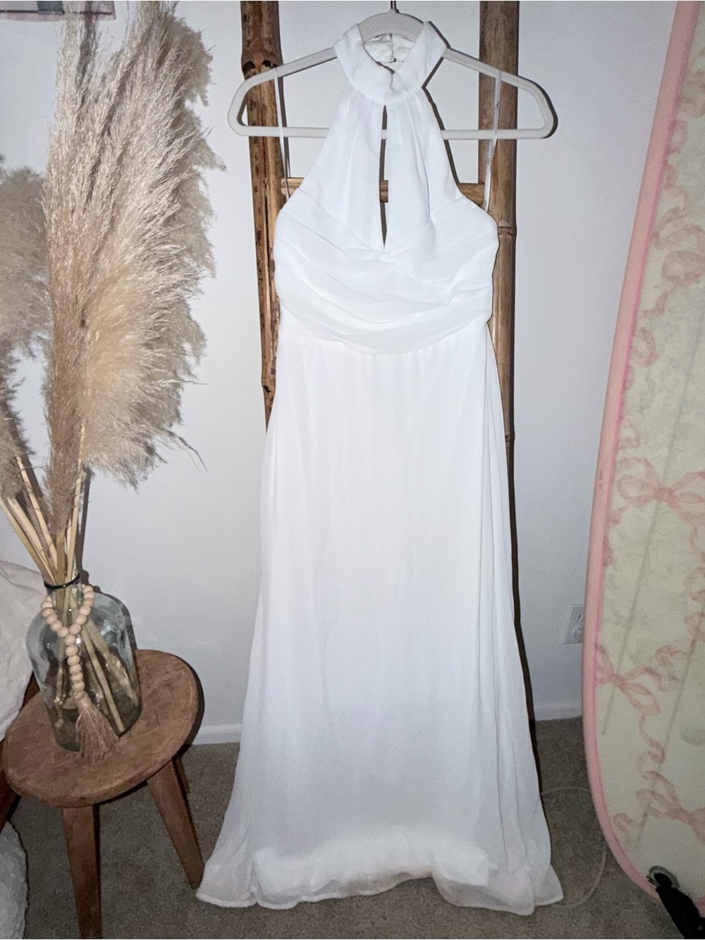 Lulu's White Sleeveless Maxi Dress